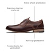 image:imageJousen Mens Dress Shoes Leather Wingtip Oxford ShoesAmy9212dark Brown