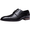 image:imageJousen Mens Dress Shoes Leather Wingtip Oxford ShoesAmy9215premium Leatherblack