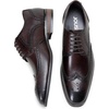 image:imageJousen Mens Dress Shoes Leather Wingtip Oxford ShoesAmy9215premium Leatherdarkbrown