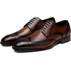 image:imageJousen Mens Dress Shoes Leather Wingtip Oxford ShoesAmy9215premium Leatheryellowbrown
