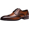 image:imageJousen Mens Dress Shoes Leather Wingtip Oxford ShoesAmy9215premium Leatheryellowbrown