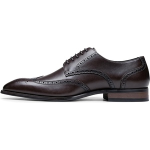 image:imageJousen Mens Dress Shoes Leather Wingtip Oxford ShoesAmy9215premium Leatherdarkbrown