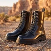 image:imageJousen Mens Boots High Top Motorcycle Combat BootsAmy8418ablack