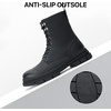 image:imageJousen Mens Boots High Top Motorcycle Combat BootsAmy8418ablackpu