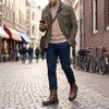 image:imageJousen Mens Boots High Top Motorcycle Combat BootsAmy8418abrown