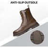 image:imageJousen Mens Boots High Top Motorcycle Combat BootsAmy8418abrown