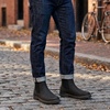 image:imageJousen Mens Chelsea Boots Casual Slip On Ankle Boots with Memory FoamAmy8119ablack