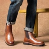image:imageJousen Mens Chelsea Boots Casual Slip On Ankle Boots with Memory FoamAmy8406abrown