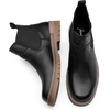 image:imageJousen Mens Chelsea Boots Casual Slip On Ankle Boots with Memory FoamBonded Leatheramy8141ablack