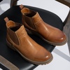 image:imageJousen Mens Chelsea Boots Casual Slip On Ankle Boots with Memory FoamBonded Leatheramy8141atan