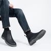 image:imageJousen Mens Chelsea Boots Casual Slip On Ankle Boots with Memory FoamGrazy Horse Leatherblack