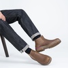 image:imageJousen Mens Chelsea Boots Casual Slip On Ankle Boots with Memory FoamGrazy Horse Leatherbrown