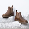 image:imageJousen Mens Chelsea Boots Casual Slip On Ankle Boots with Memory FoamGrazy Horse Leatherbrown