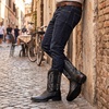 image:imageJousen Mens Cowboy Boots Square Toe Retro Western BootsAmy8435black