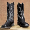image:imageJousen Mens Cowboy Boots Square Toe Retro Western BootsAmy8435blackv