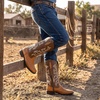 image:imageJousen Mens Cowboy Boots Square Toe Retro Western BootsAmy8435brown