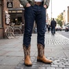 image:imageJousen Mens Cowboy Boots Square Toe Retro Western BootsAmy8435brown