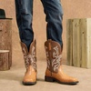 image:imageJousen Mens Cowboy Boots Square Toe Retro Western BootsAmy8435brownv