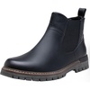 image:imageJousen Mens Chelsea Boots Casual Slip On Ankle Boots with Memory FoamAmy8119ablackpu