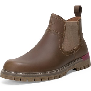 image:imageJousen Mens Chelsea Boots Casual Slip On Ankle Boots with Memory FoamGrazy Horse Leatherbrown