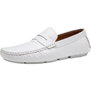 image:imageJousen Mens Loafers Dress Driving Shoes Slip OnWhite